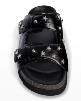 Zadig & Voltaire Alpha Sandals Leather- black